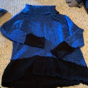 Karl Lagerfeld Blue Turtleneck Sweater